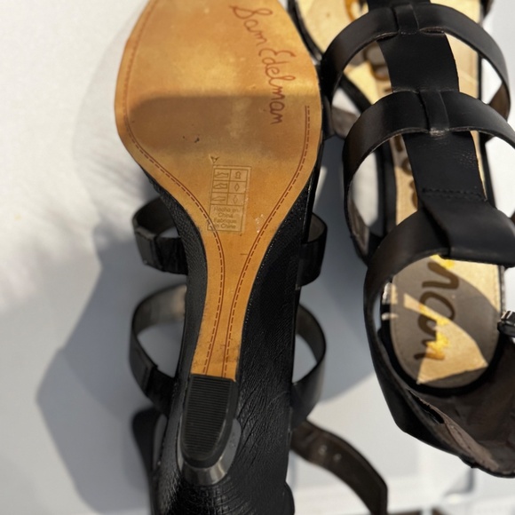 Gladiator Black Sandal Wedges Size 8.5 - Picture 3 of 5